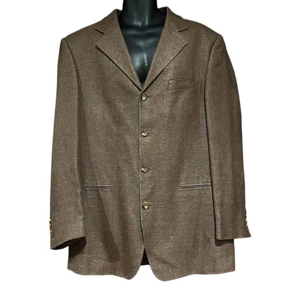 Vito Rufolo Brown Suit Jacket Sports Coat Blazer Men’s 46R